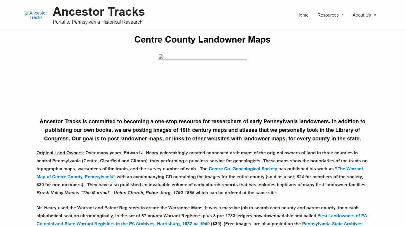 Centre County - Ancestor Tracks